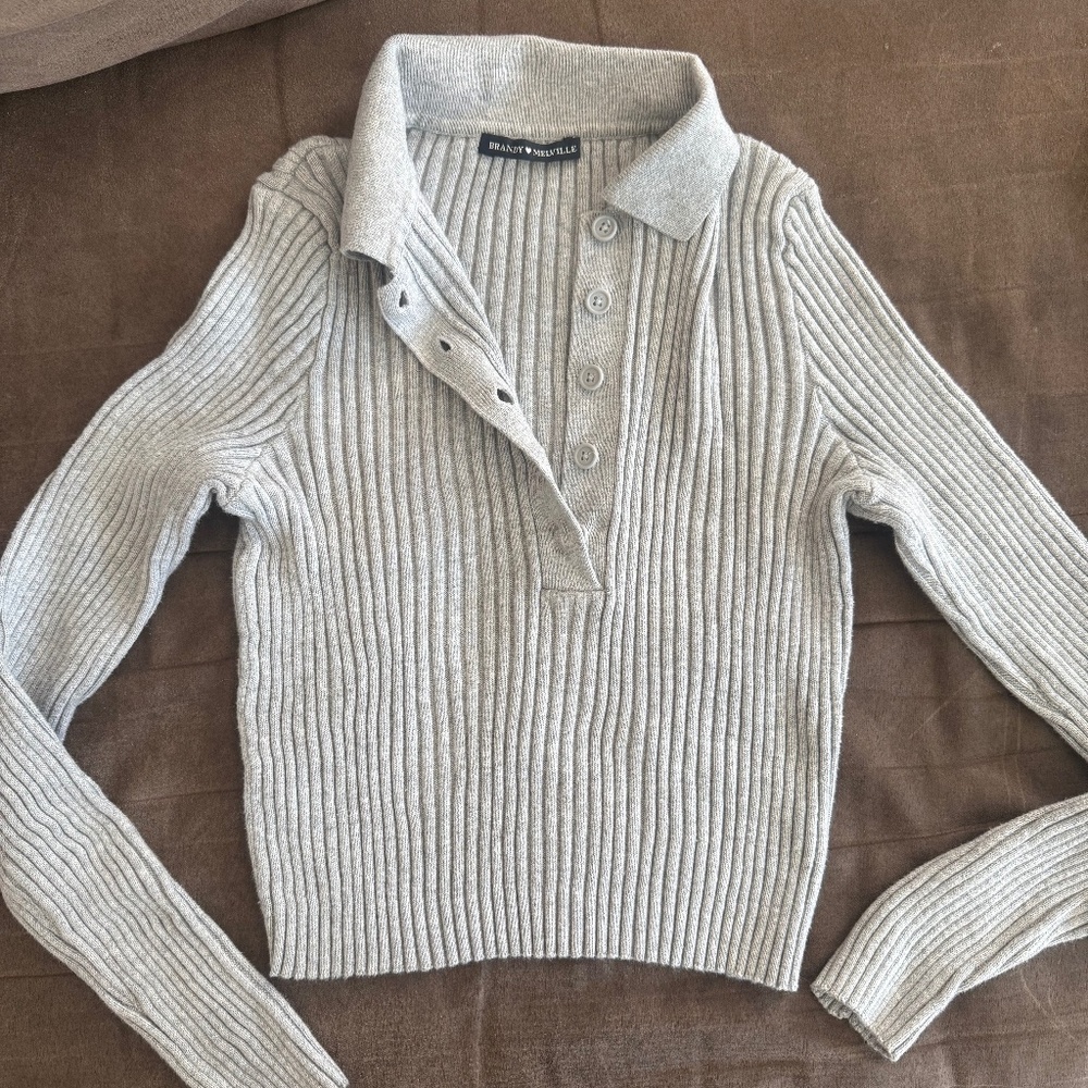 Grey brandy Melville top